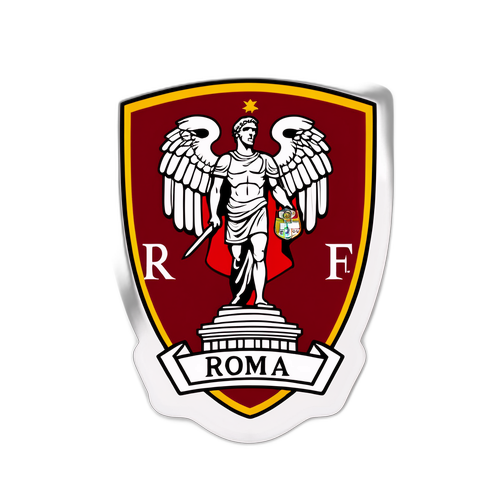 Adhesivo del Monumento de Roma con el Escudo de la AS Roma