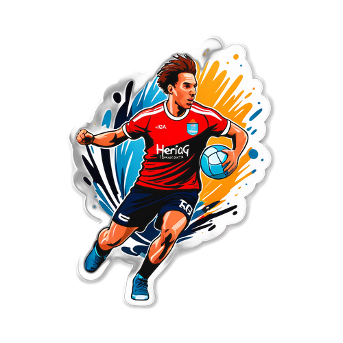 Sticker cu jucător de handbal - Herceg Erika