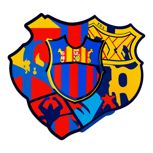 Sticker ya Barcelona: 'Força Barça!'