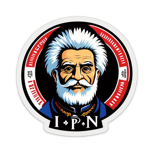 Inspirujący sticker IPN z elementami polskiej historii