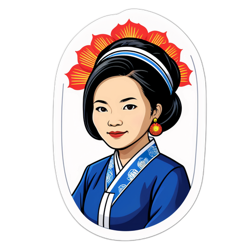 蕭碧琴造型貼紙