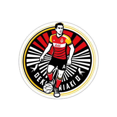 Σχεδίασε ένα αυτοκόλλητο που να αναδεικνύει την εντυπωσιακή συνεργασία της ΑΕΚ και του Ολυμπιακού στο χάντμπολ