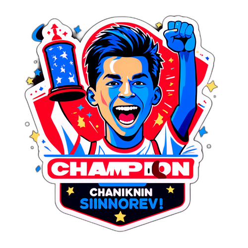 Jannik Sinner's Overwinning Sticker