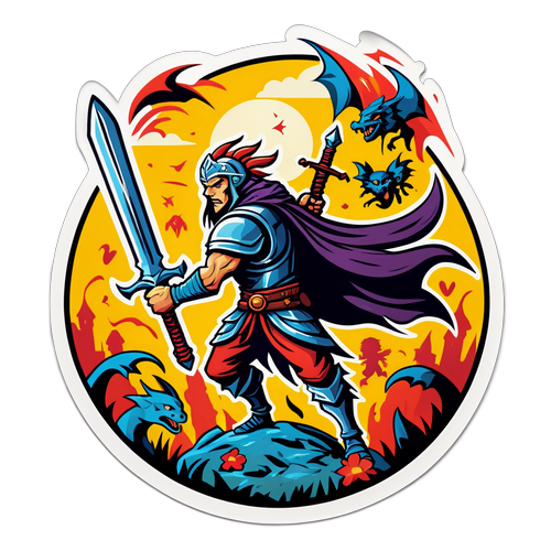 Fantasy Krigare i Aktion