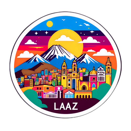 Rappresentazione Colorata di La Paz