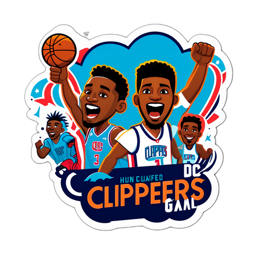 Masayang Sticker ng Clippers vs Hornets