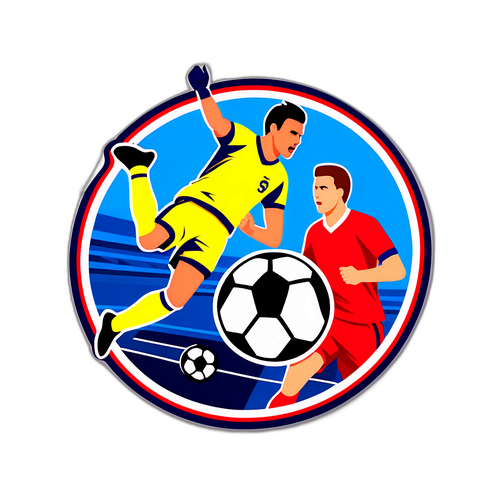 Fotbollsmatch Med Spelare I Aktion