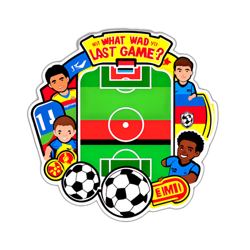 Adesivo Divertido: Qual foi seu último jogo ao vivo?