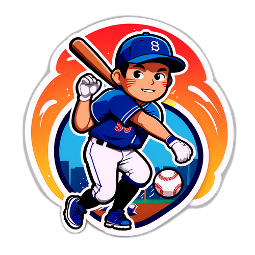 야구 캐릭터 스티커