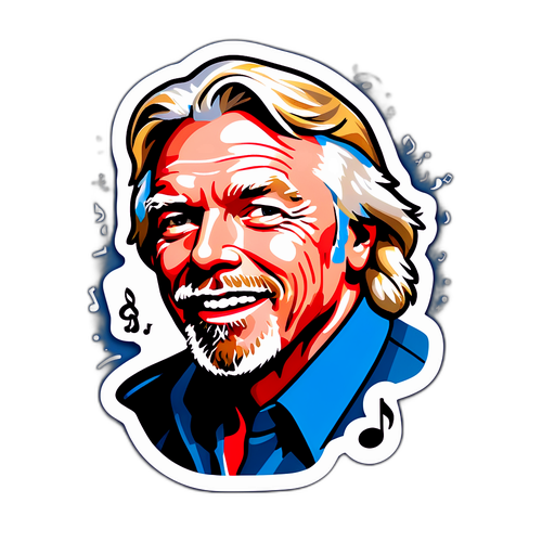 Lekfullt klistermärke av Virgin-varumärket