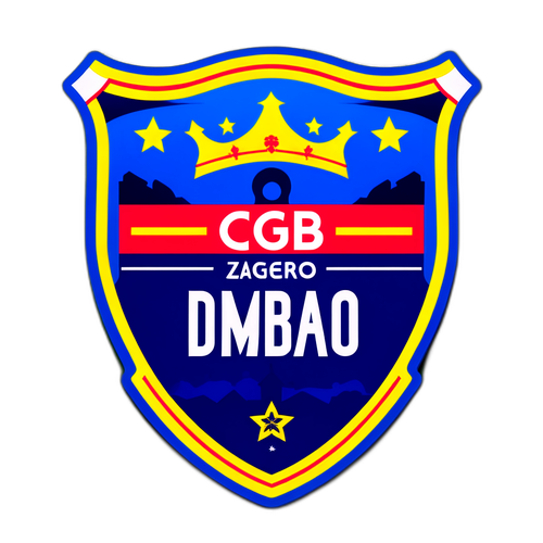 Aderează la Stilul Retro cu Stickerul CGB Dinamo Zagreb