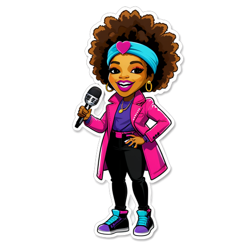 Stylish Sticker of Macy Gray