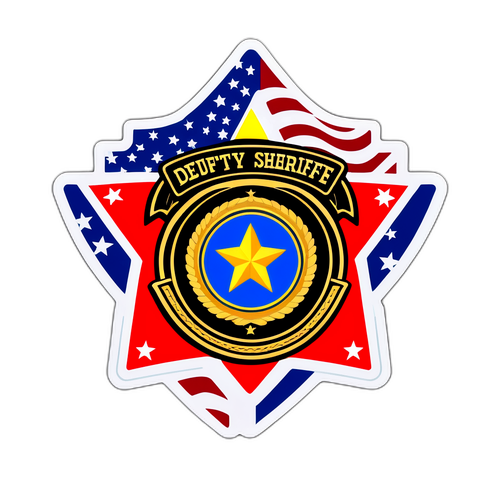 Patriotisk Deputy Sheriff Märke