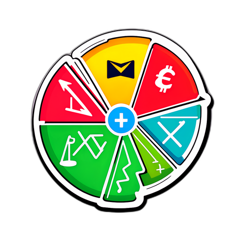 外国為替市場の動きを表現するステッカー