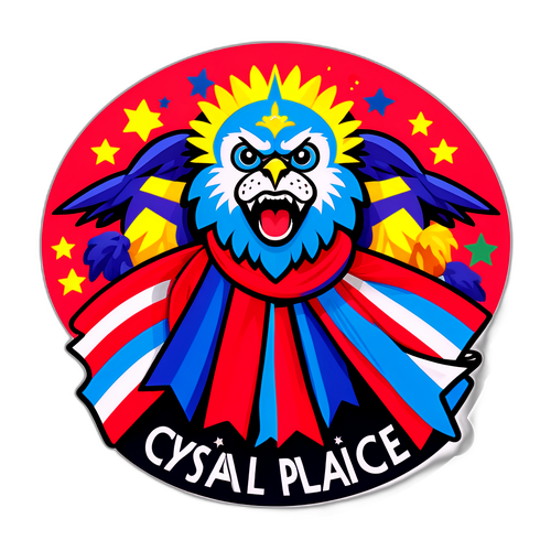 Дизайн стикера с эмоциями клуба Crystal Palace