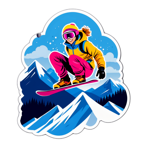 Annika Kontio - lumilautailija hyppyssä