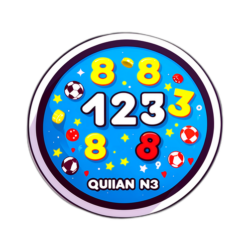 Adesivo Interativo com Números do Quina 6825