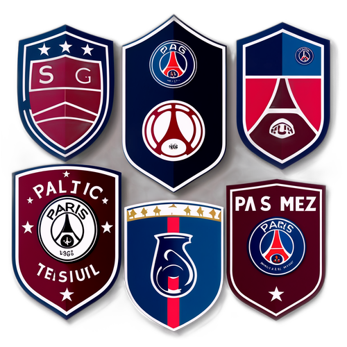 PSG és Metz csapatok emblémái dinamikus háttérrel