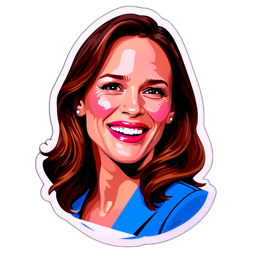 Adesivo Colorato di Jennifer Garner