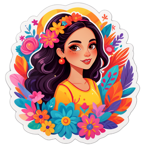 Ilustrasi Nadia Vega yang Ceria