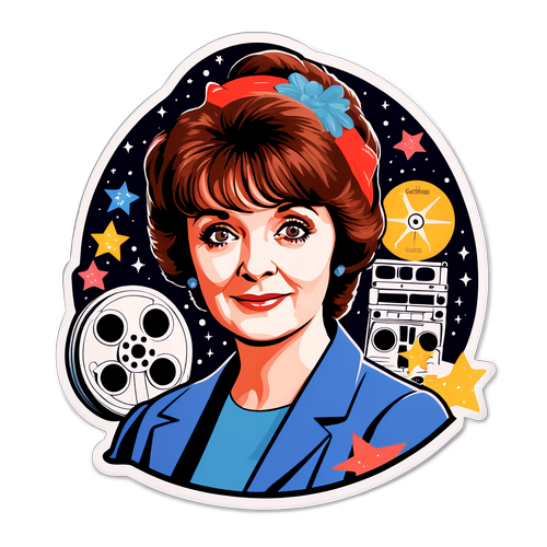 En fantastisk klistermærke af Pauline Collins