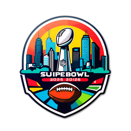 Rappresentazione artistica del logo del Super Bowl 2025