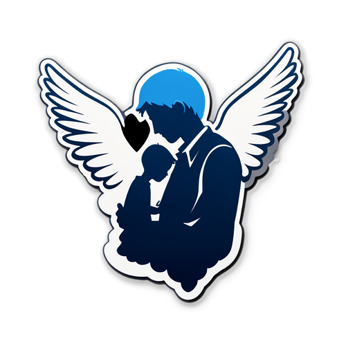 Sticker für vermisste Kinder und trauernden Vater