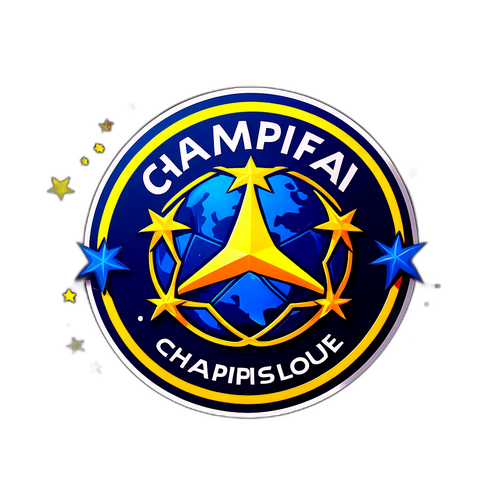 สติ๊กเกอร์ธีม UEFA Champions League featuring โลโก้และดาว