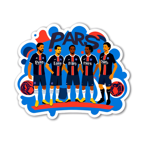 Emotikon PSG yang Keren: Sticker Logo dengan Pemain Ikonik dalam Aksi! 