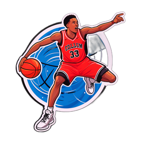 Basketbol Oyuncusu Sticker