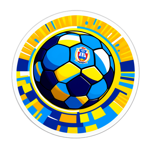 כדורגל צבעוני עם עיצובים של אספניול וויאריאל