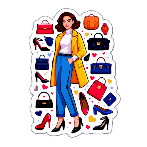 עיצוב מדבקת אופנה עם אדי הימלבלואו