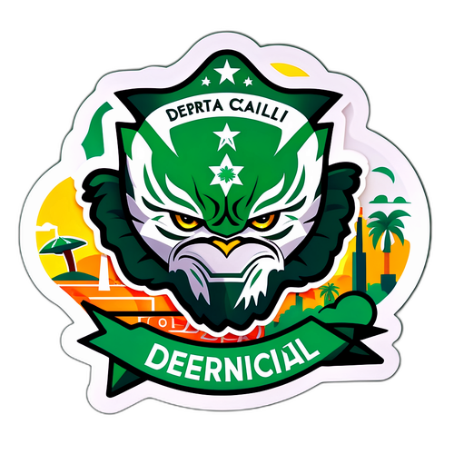 Ilustración inspirada en Deportivo Cali y Atlético Nacional