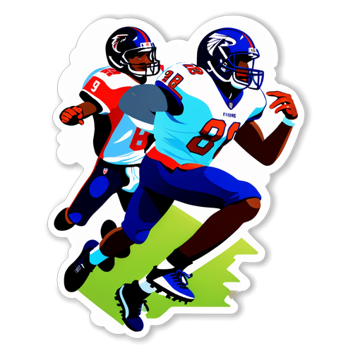 Giants vs Falcons Action Sticker