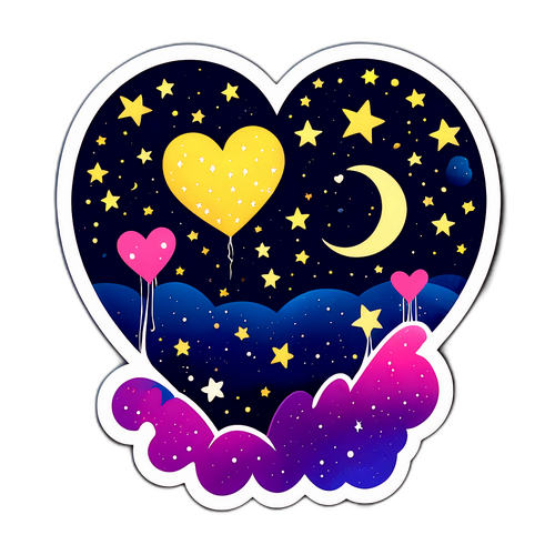 Un adesivo onirico ispirato a 'La Notte nel Cuore'