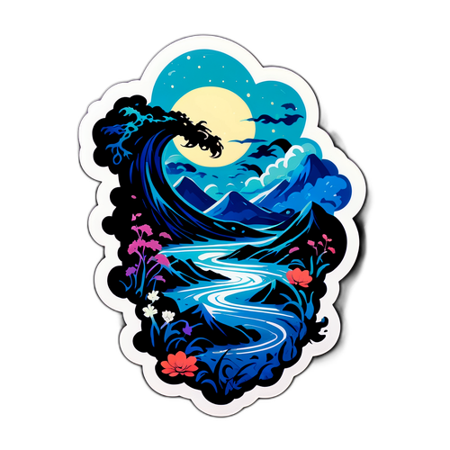 神秘的な雰囲気のステッカー