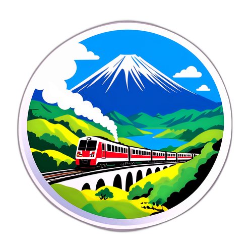 JR九州特急列車の風景シール