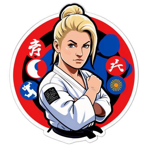 Autocollant de Kayla Harrison : Force et Détermination
