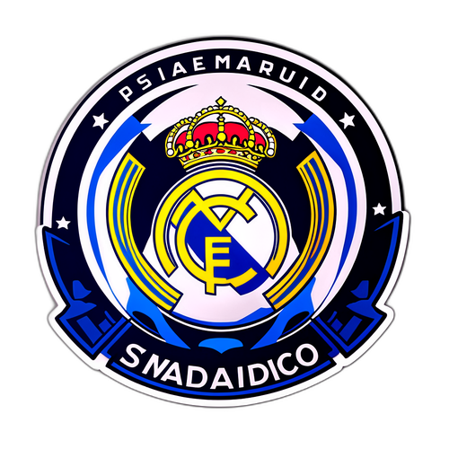 Ikonisk klistremerke av Real Madrid stadion