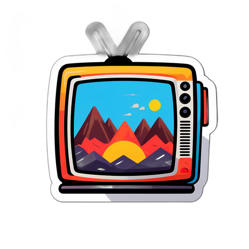 Design samolepky televizního programu