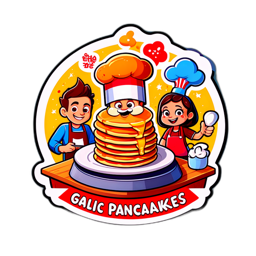 搞笑煎饼贴纸
