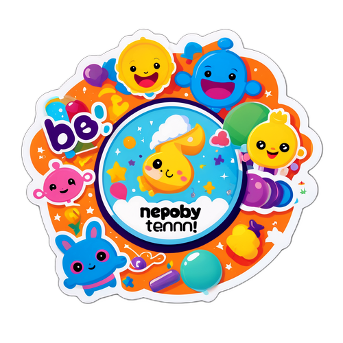 Morsom klistremerke for 'Nepobaby TV2 Sesong 2'