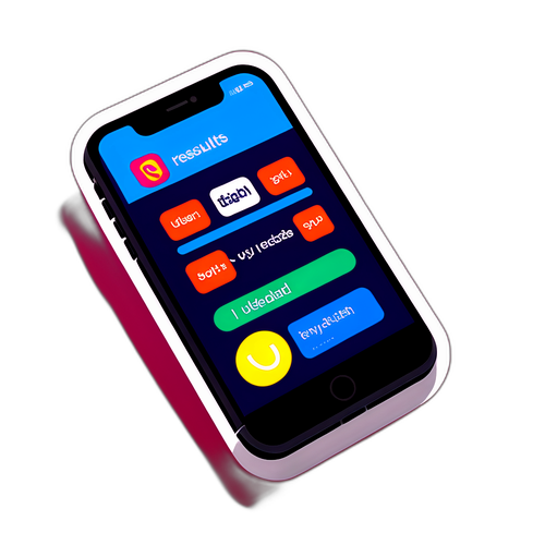 Sticker cu mobil pentru rezultate meciuri