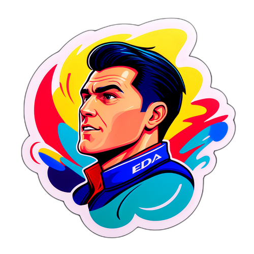 Autocollant An Edon Zhegrova en mode action