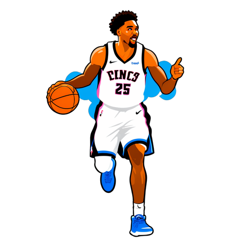 2025 NBAドラフトの興奮を表現する選手