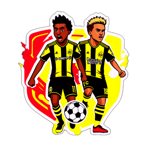 Stiker Aksi Tim Columbus Crew vs Atlanta United