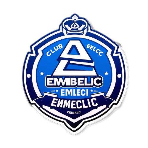 Diseño de un sticker con el logo del Club Emelec