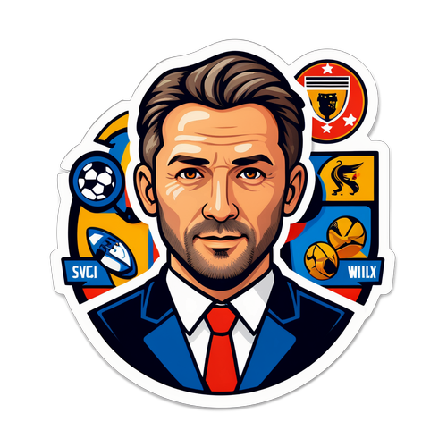 Stilisert portrett av Jason Wilcox