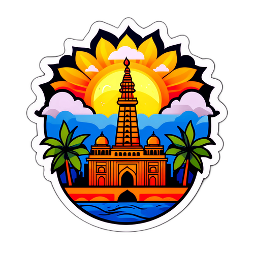 खुशहाल अहमदाबाद मौसम स्टिकर