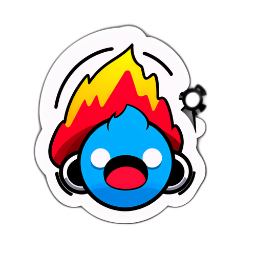 Наклейка с логотипом Downdetector